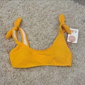 GB Yellow Tie Swim Top